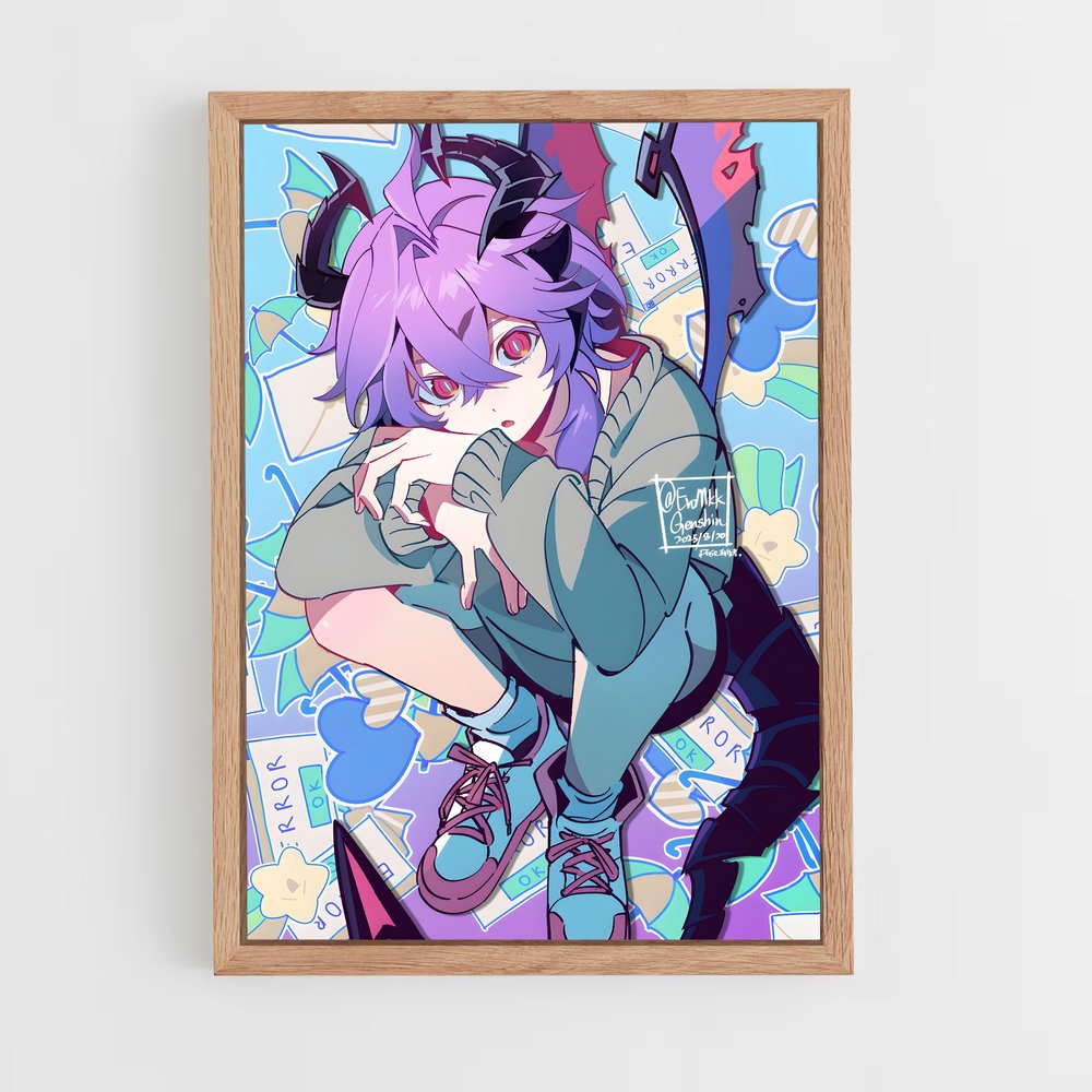 Poster La Plume Enchantée – affiche Genshin impact (vue 4)